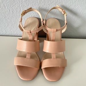 Cole Haan Cherie block her sandal size 6.5B Rose